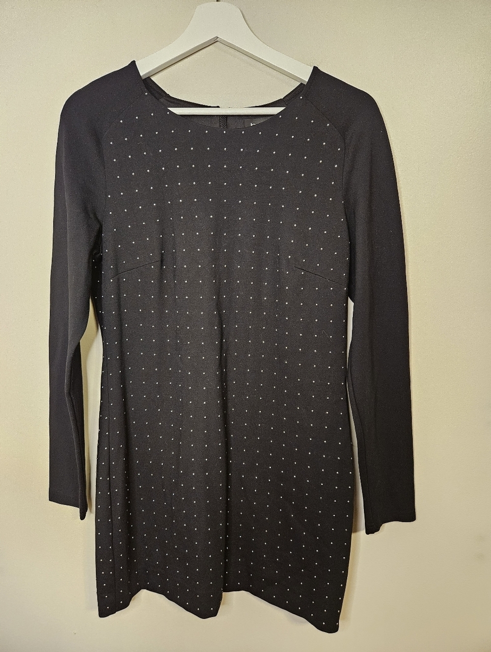 bebe Black Sleeveless Dress Studded Silver Mini Long Sleeve Cocktail Formal